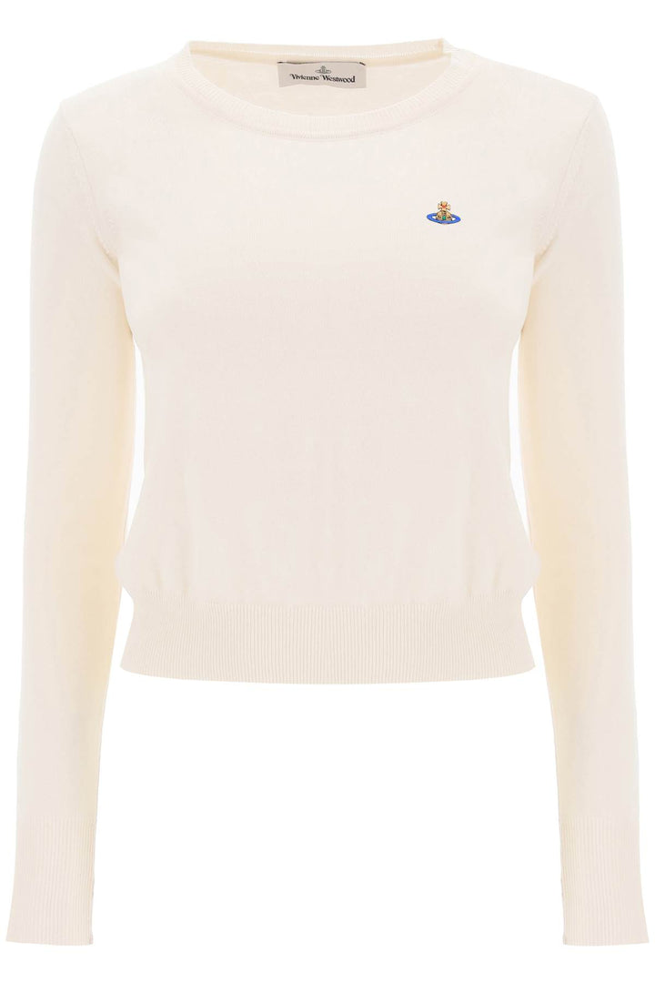 Vivienne Westwood Embroidered Logo Pullover   Bianco