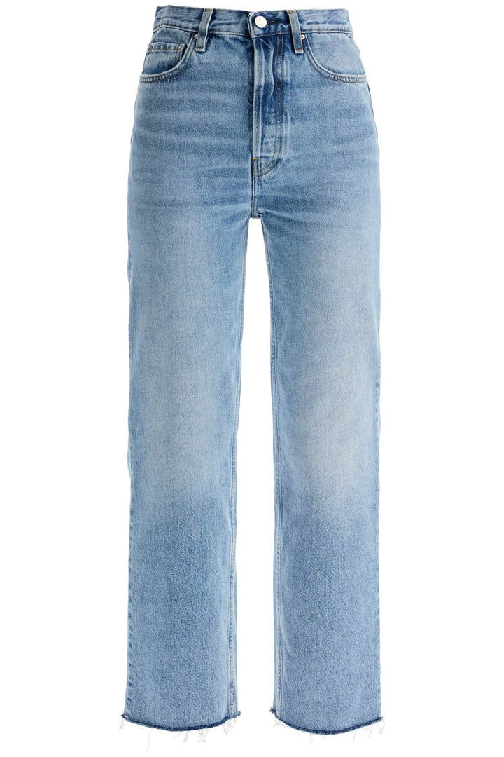 Toteme Classic Cut Cropped Jeans   Blue