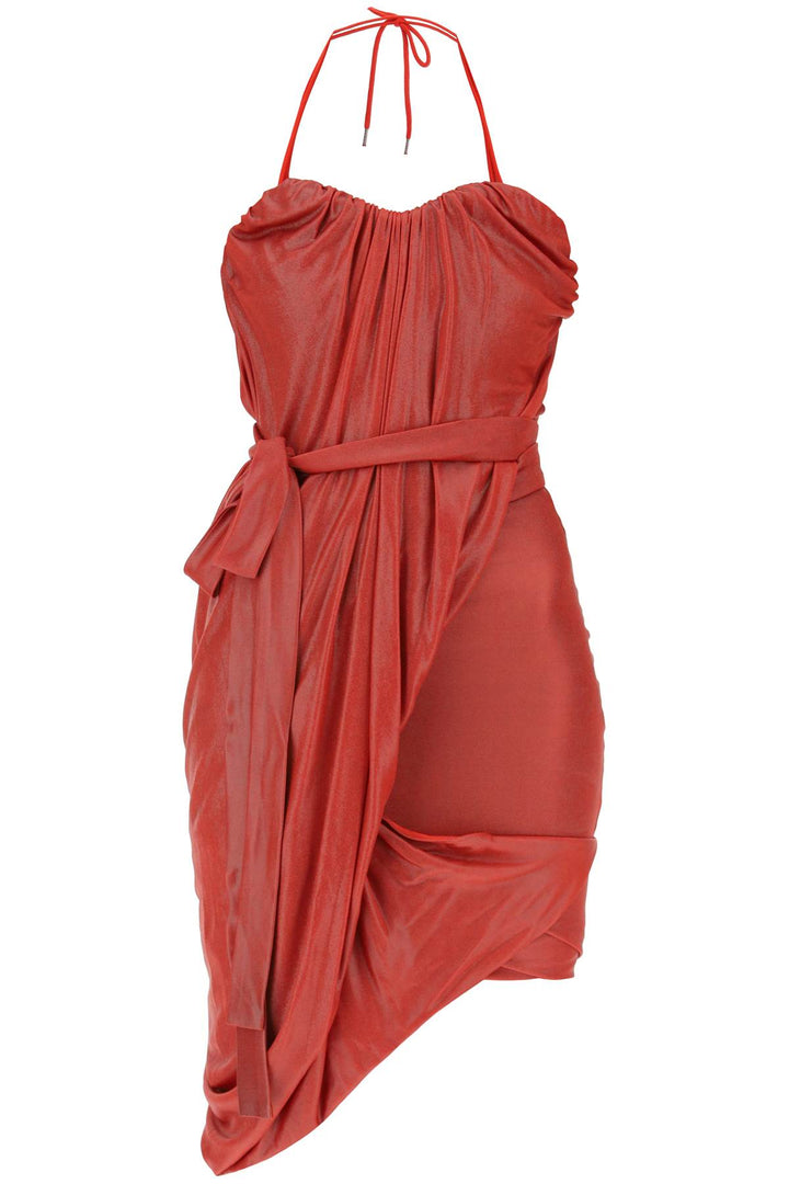 Vivienne Westwood 'Cloud' Draped Mini Dress   Rosso