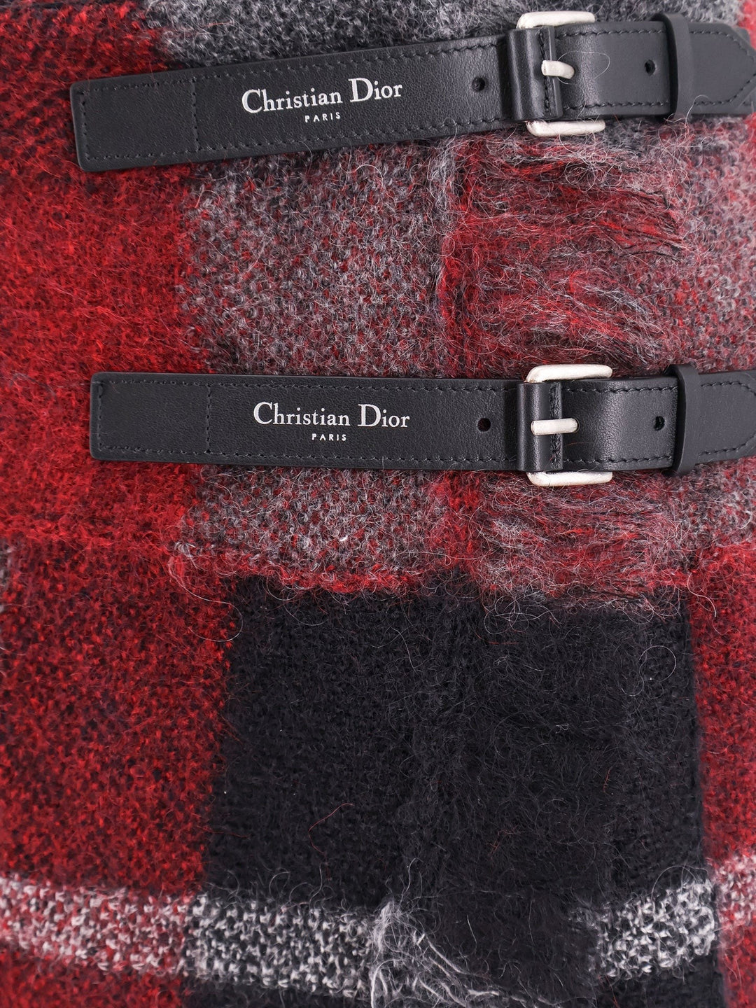 Check'n'dior madras mohair and wool kilt