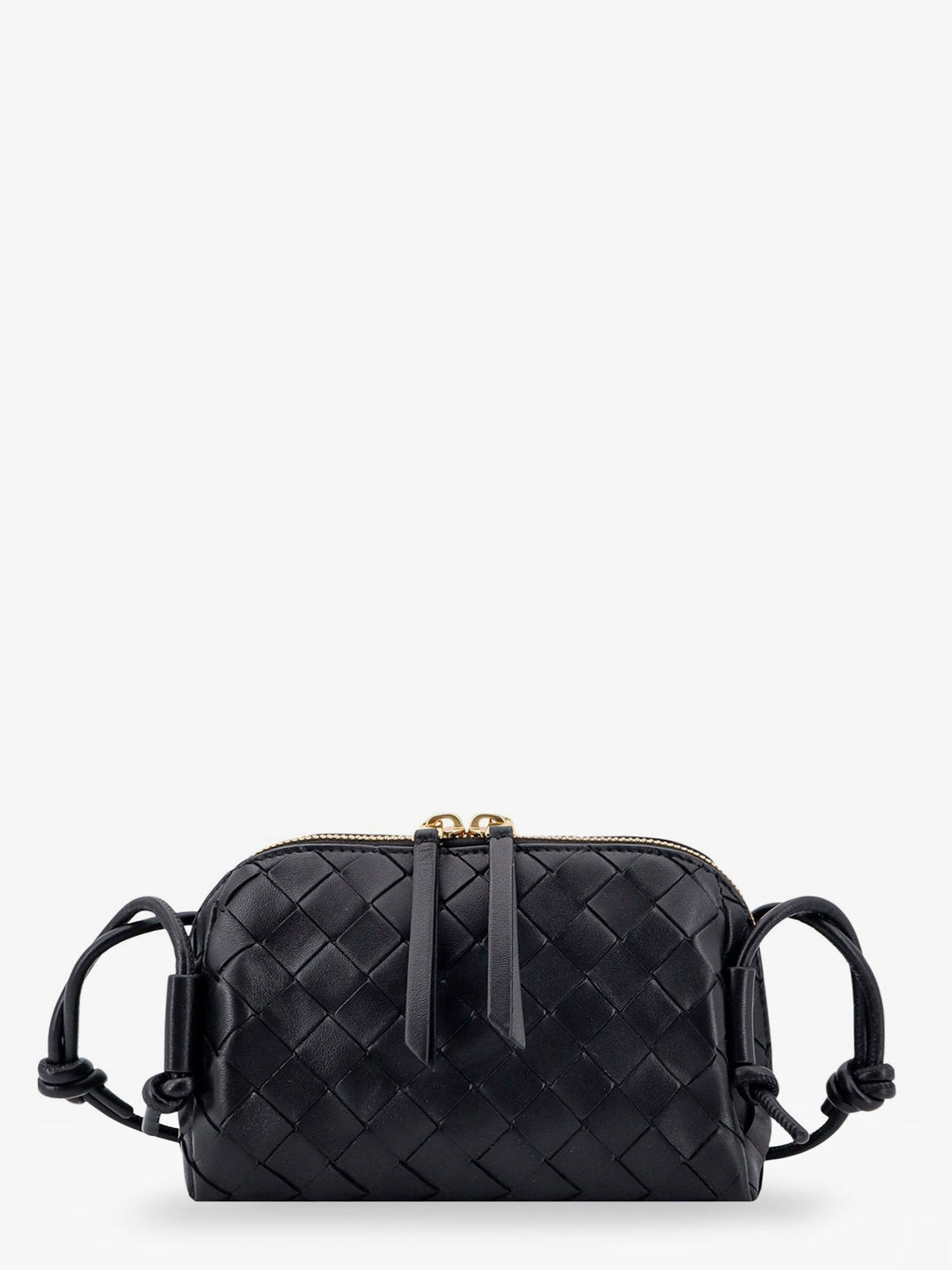 Concert Pouch leather shoulder bag with Intrecciato motif