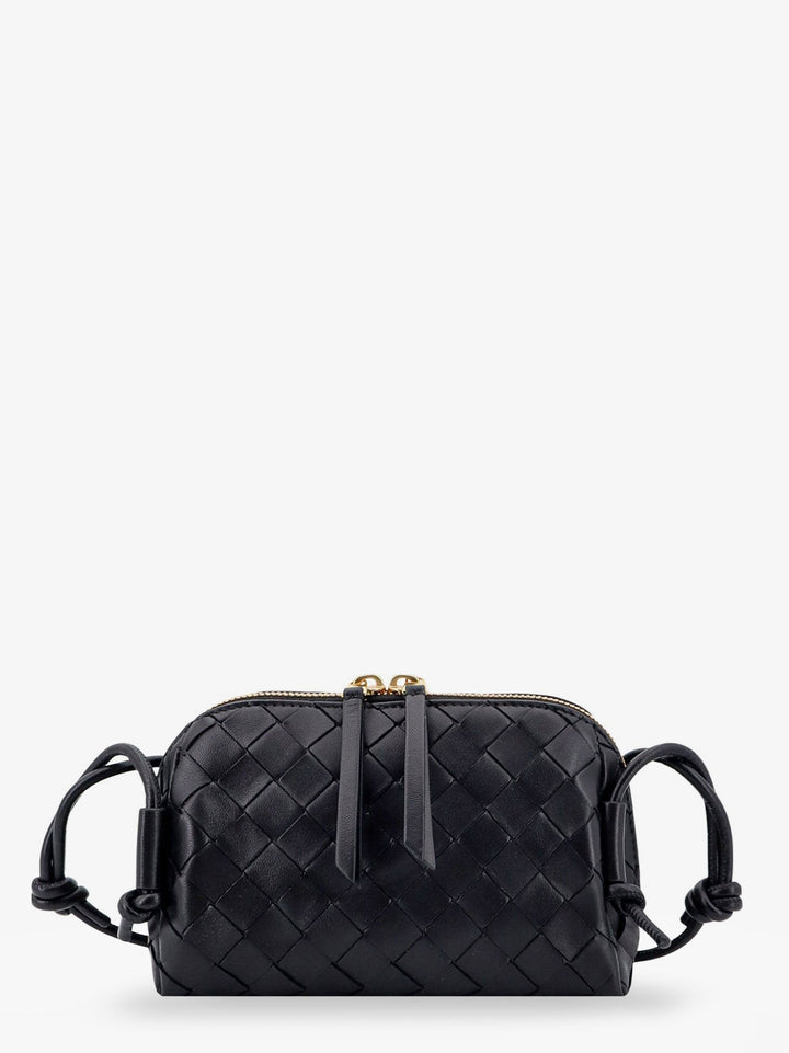 Concert Pouch leather shoulder bag with Intrecciato motif