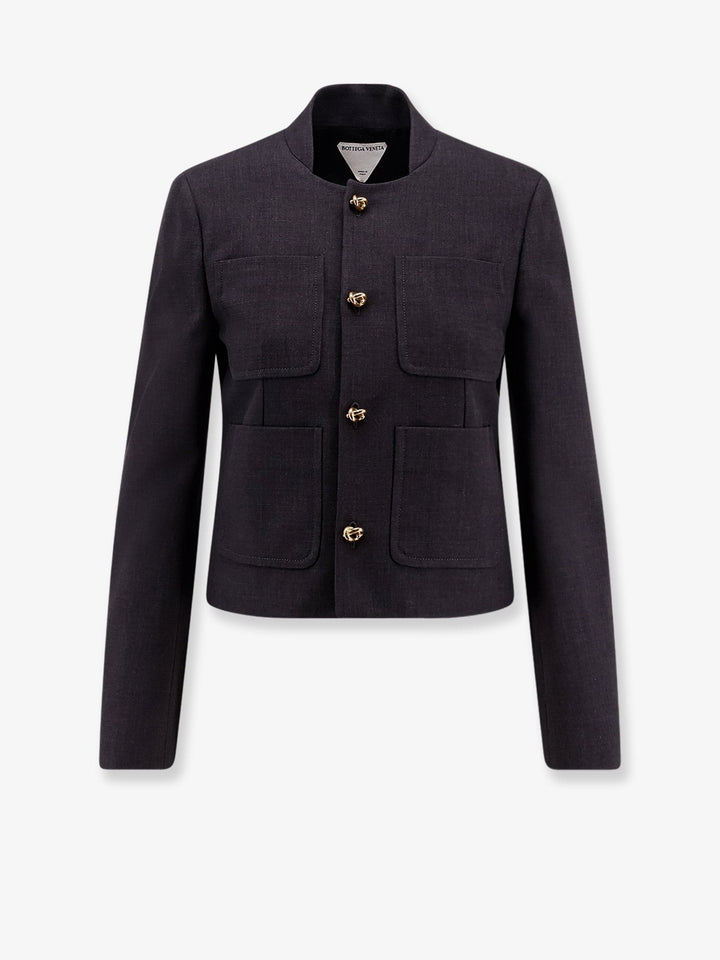 Cotton and viscose blazer with Knots detail