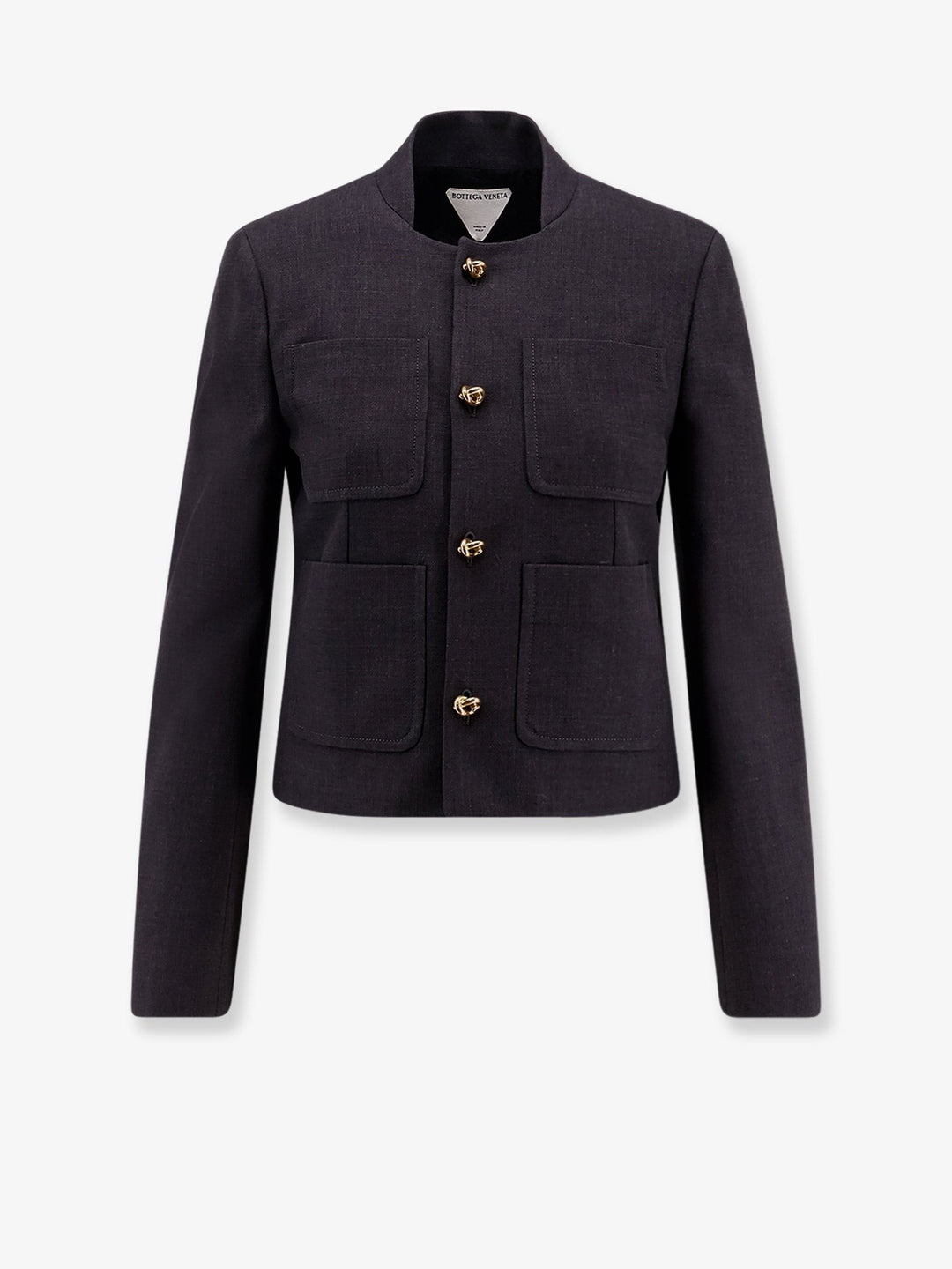 Cotton and viscose blazer with Knots detail