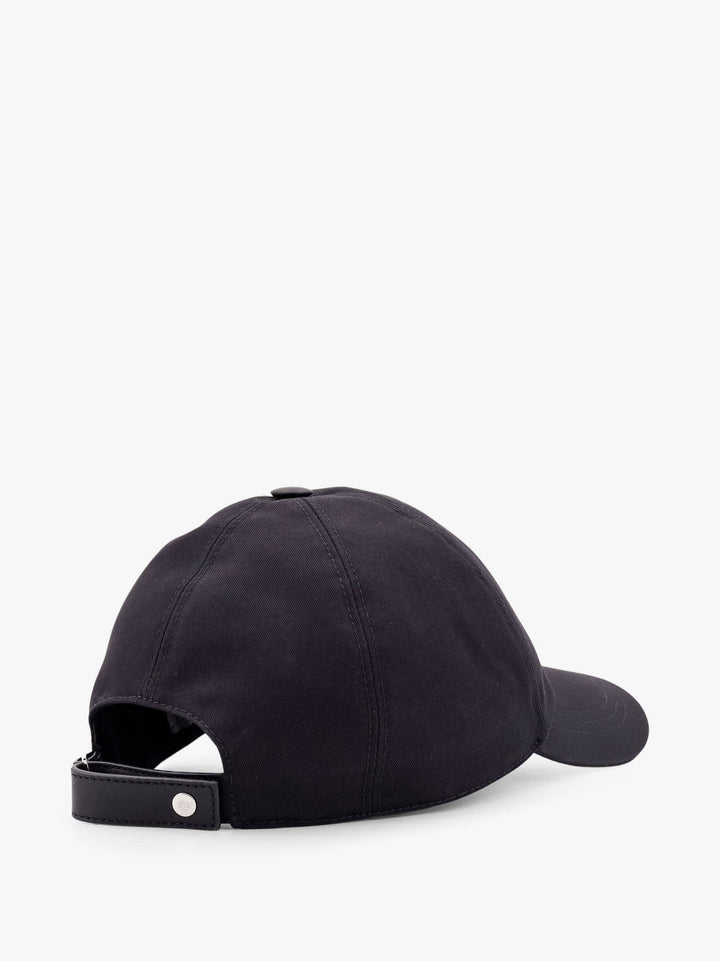 Cotton baseball hat with embossed cd monogram