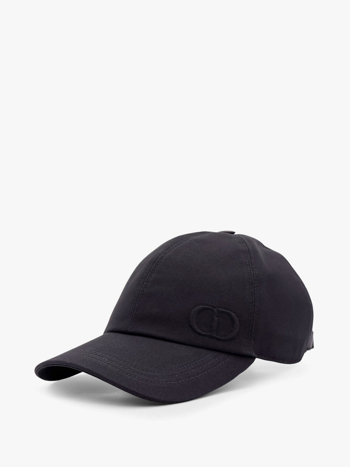 Cotton baseball hat with embossed cd monogram