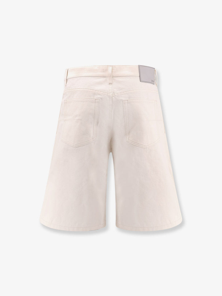 Cotton bermuda shorts with cd heart logo