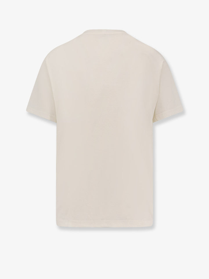 Cotton jersey T-shirt with flocked logo