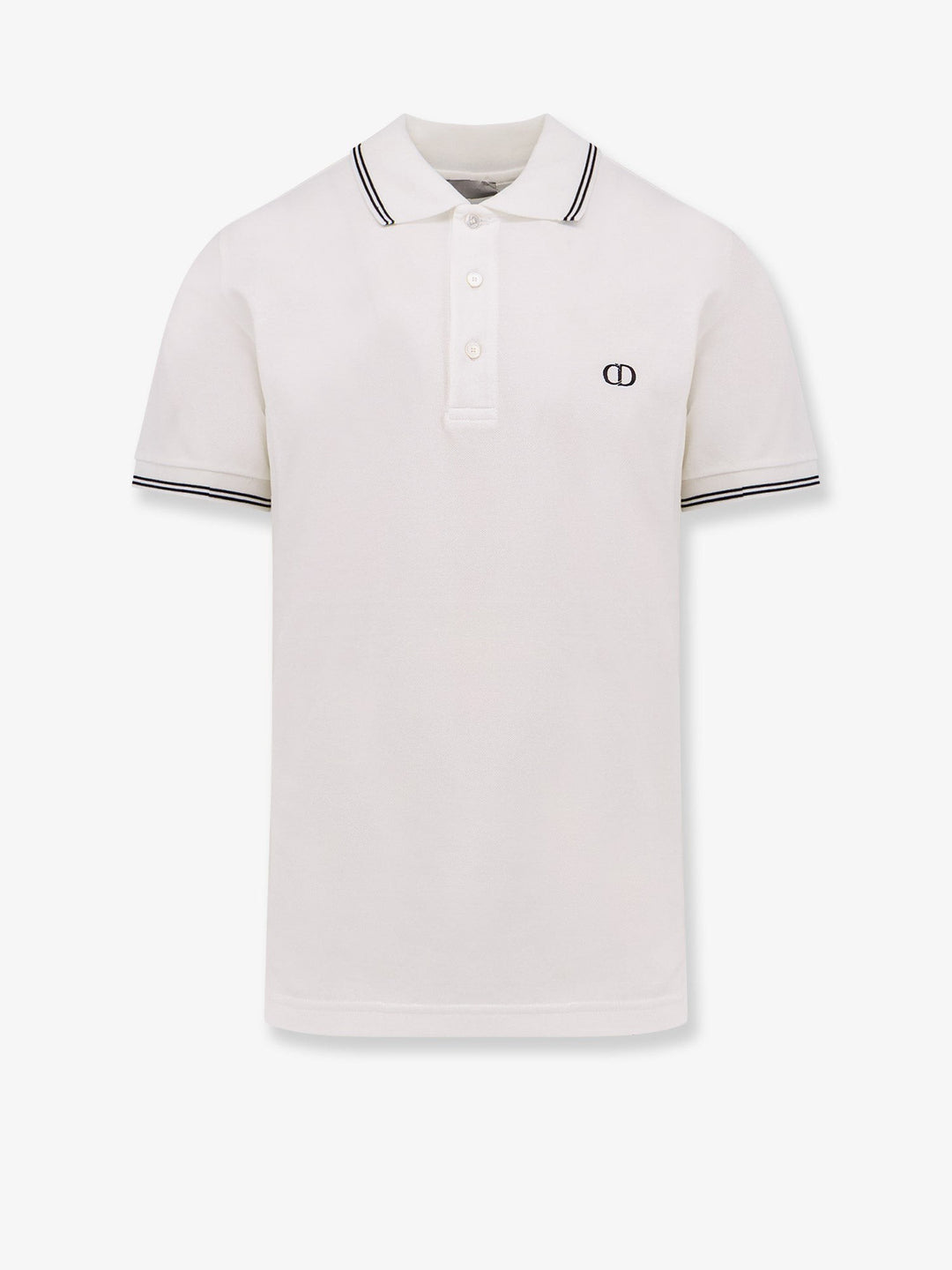 Cotton polo shirt with logo embroidery