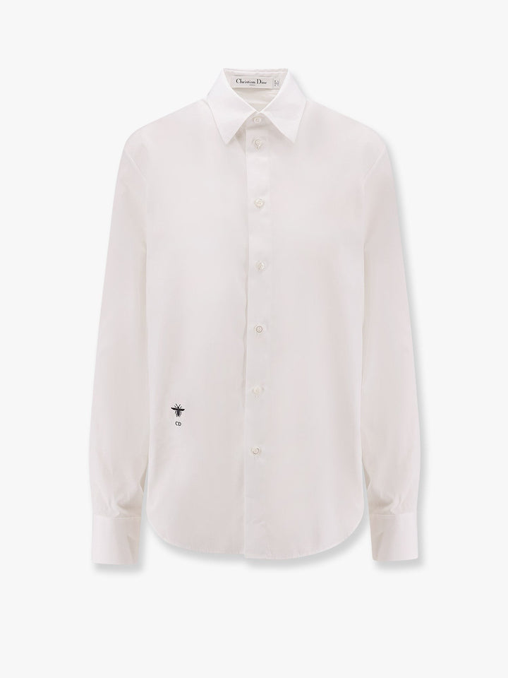 Cotton shirt with Bee and Monogram embroidery