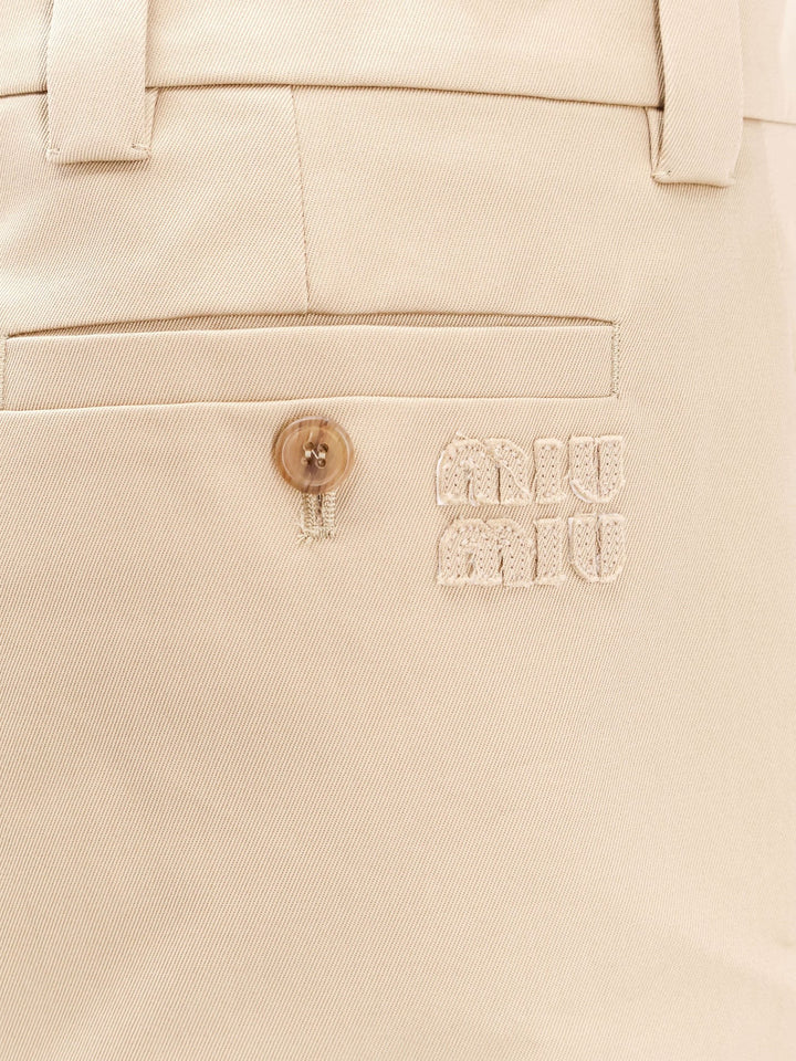 Cotton skirt with check insert on the bottom