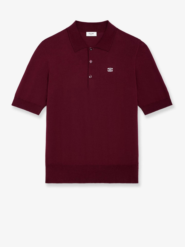 Crop Fit wool polo shirt