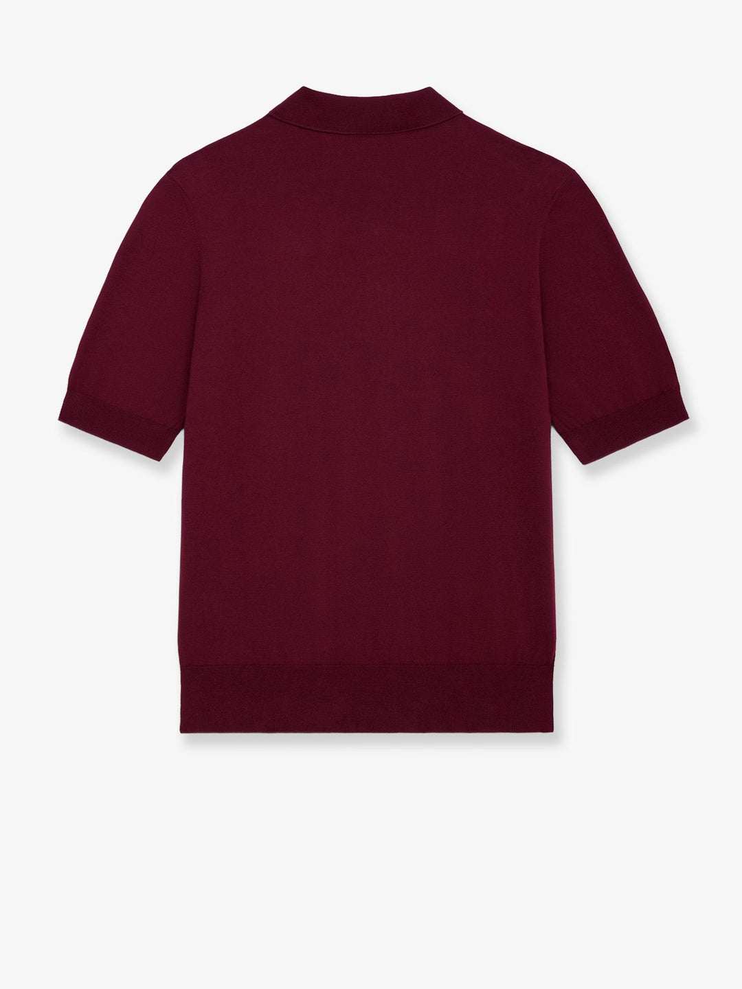 Crop Fit wool polo shirt