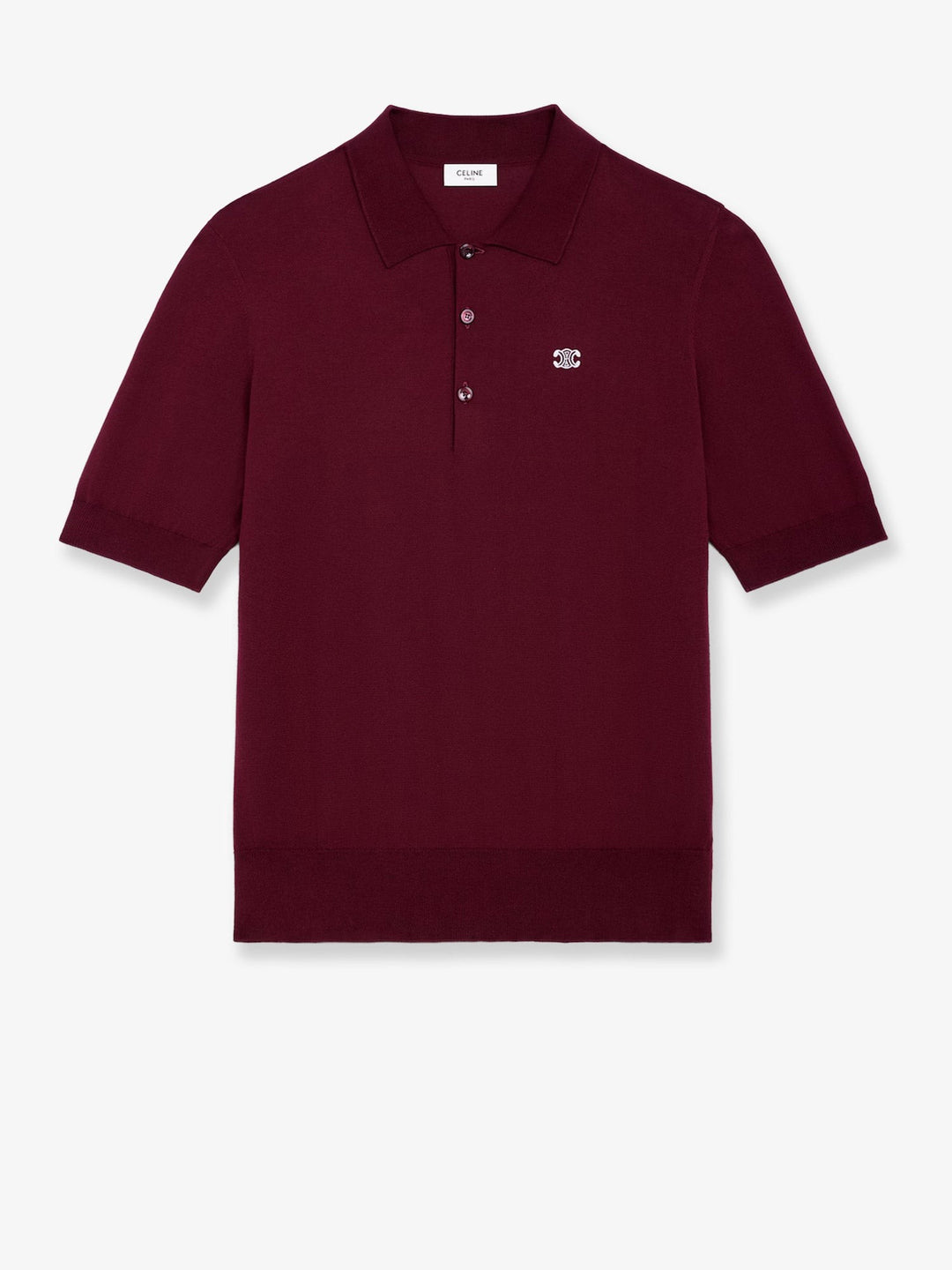 Crop Fit wool polo shirt