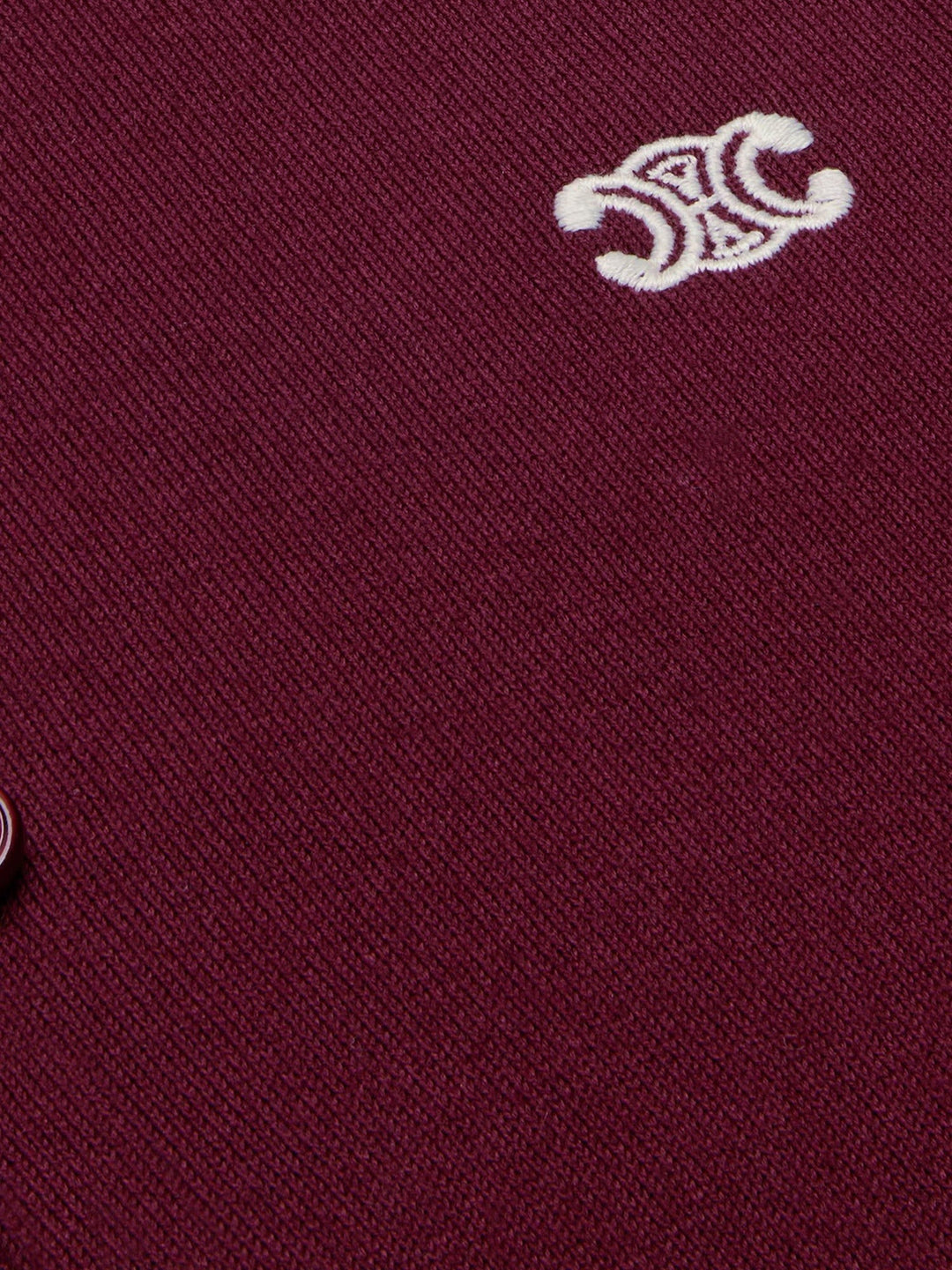 Crop Fit wool polo shirt