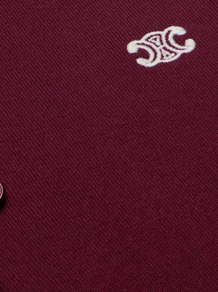 Crop Fit wool polo shirt