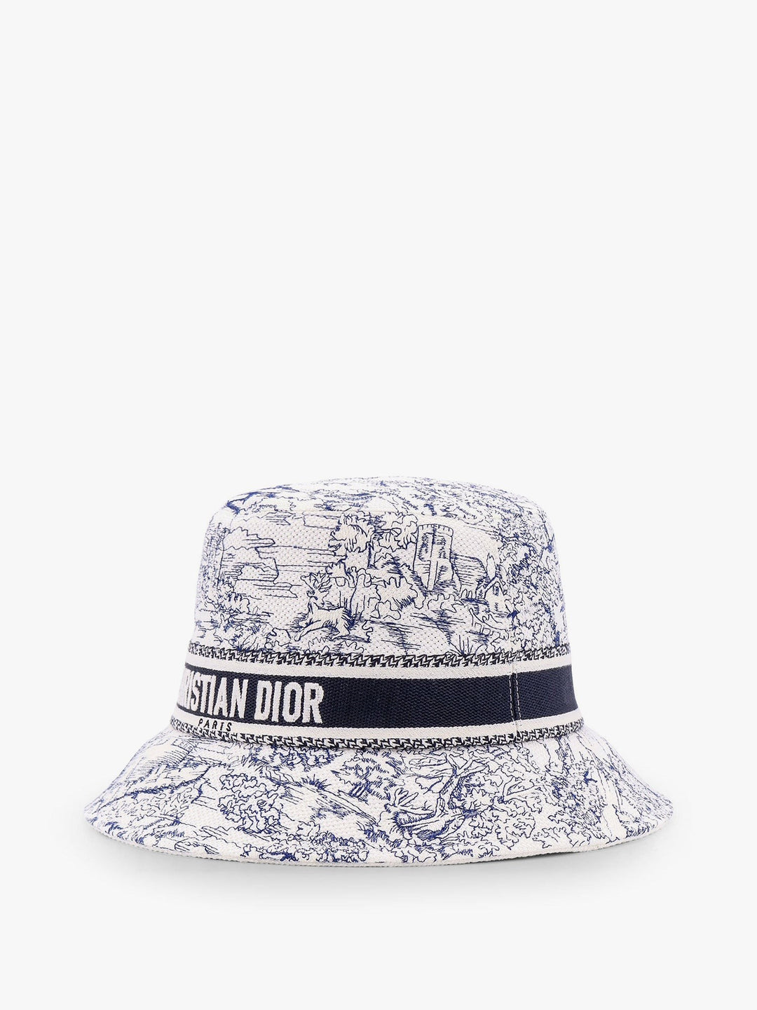 D-bobby toile de jouy scotland bucket hat with narrow brim