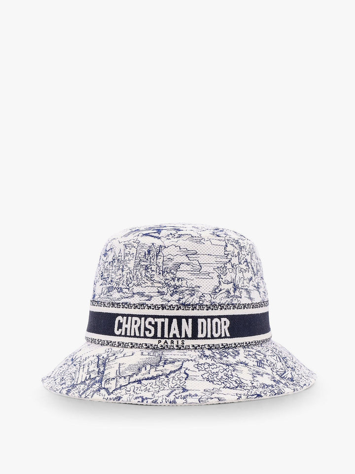 D-bobby toile de jouy scotland bucket hat with narrow brim