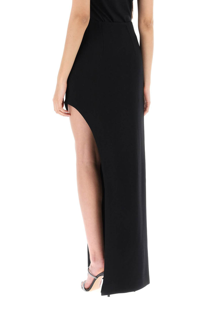 Mvp Wardrobe 'Plaza' Skirt With Asymmetrical Hem   Nero