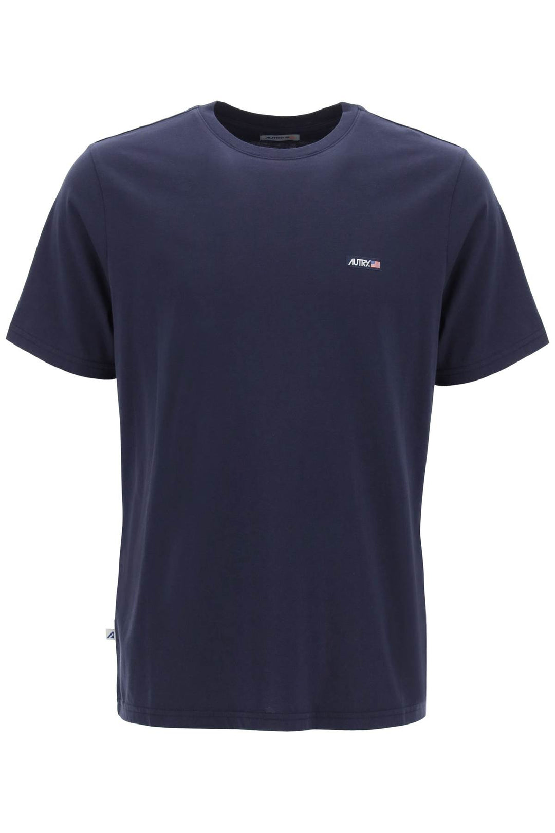 Autry T Shirt With Logo Label   Blu