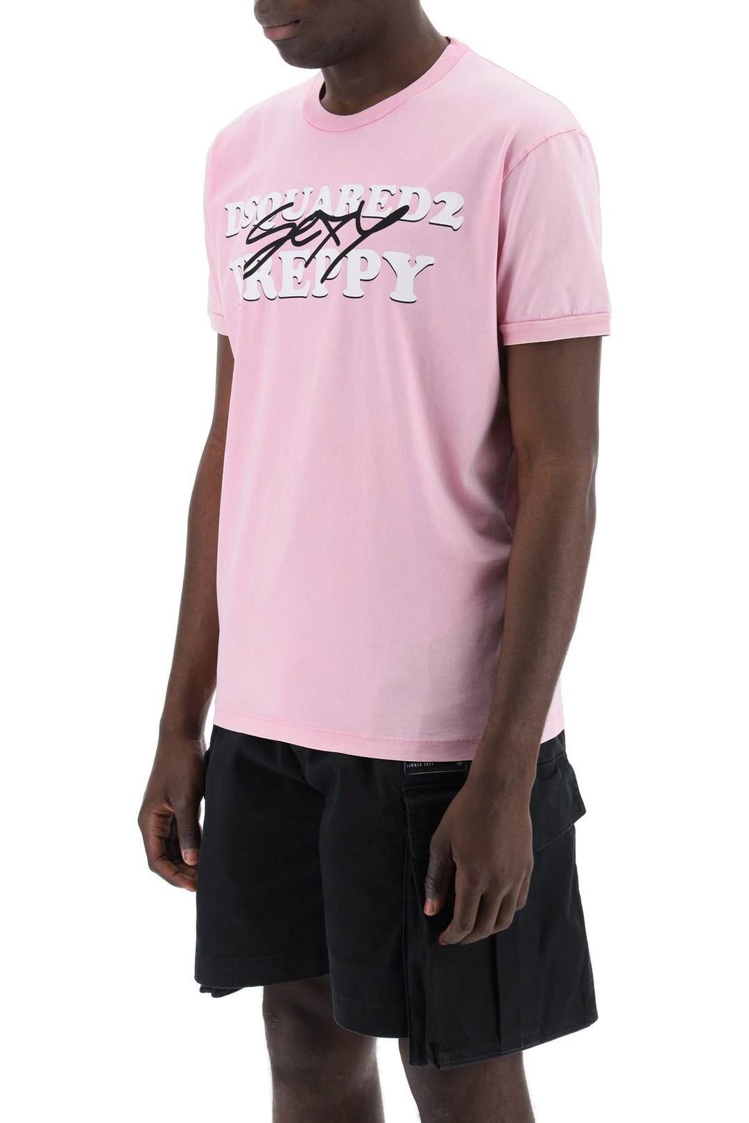 Dsquared2 Sexy Preppy Muscle Fit T-Shirt   Pink