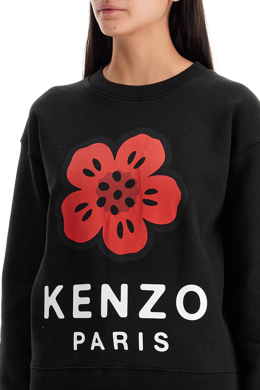 Kenzo Boke Flower Crewneck Sweat   Black