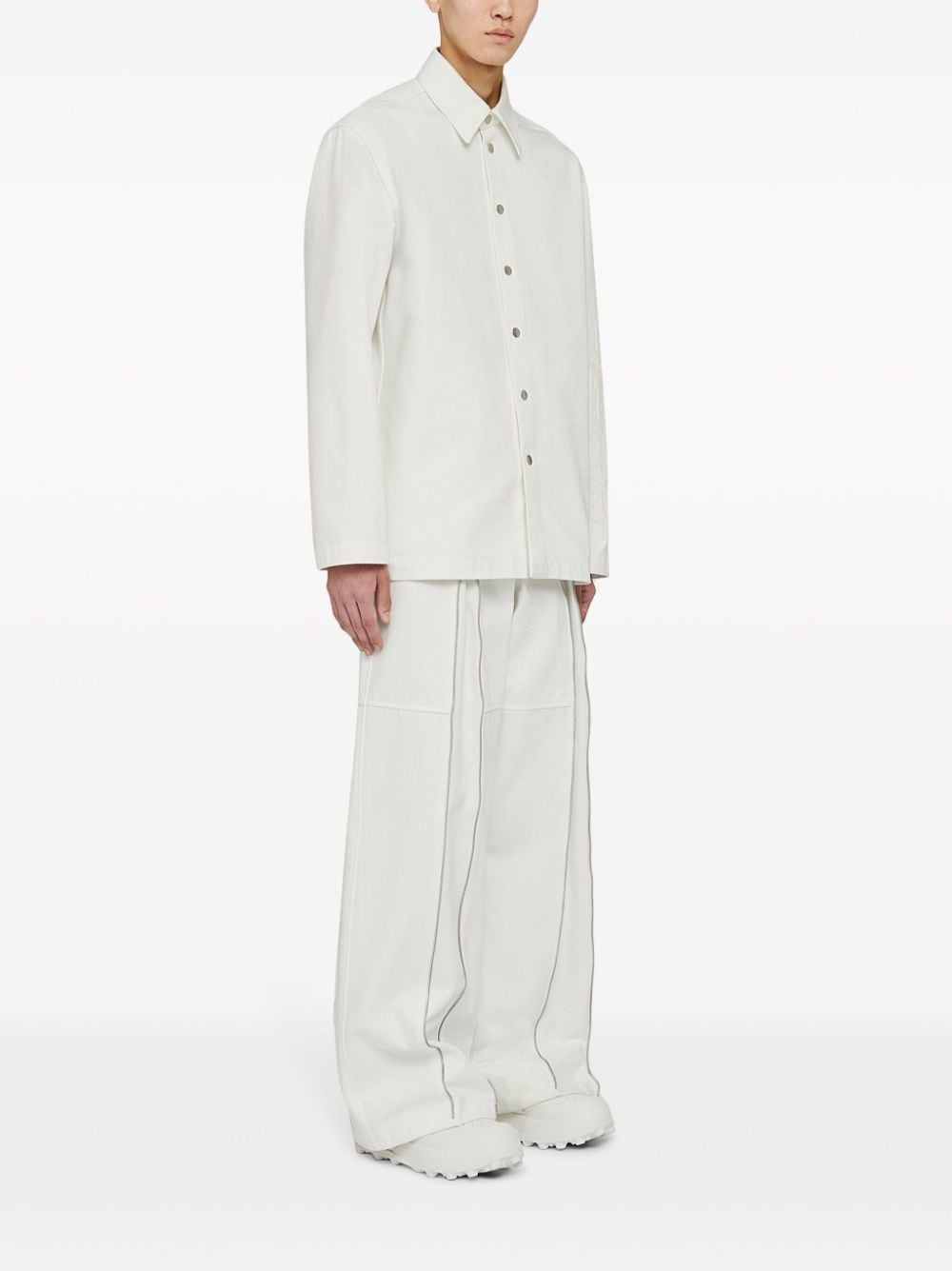 Jil Sander F Ash Ion Shirts White