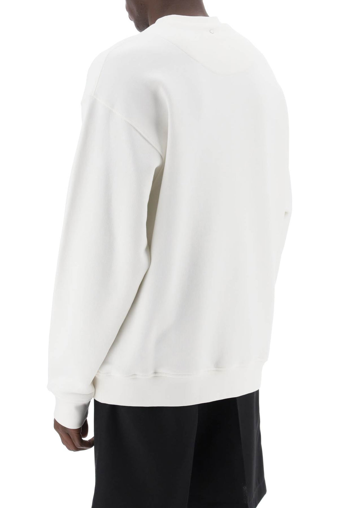 Oamc Whiff Sweatshirt With Graphic Print   Bianco