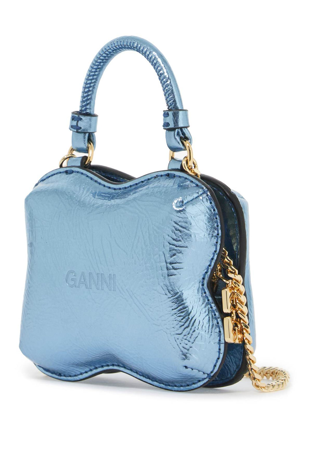 Ganni Nano Butterfly Bag   Blue