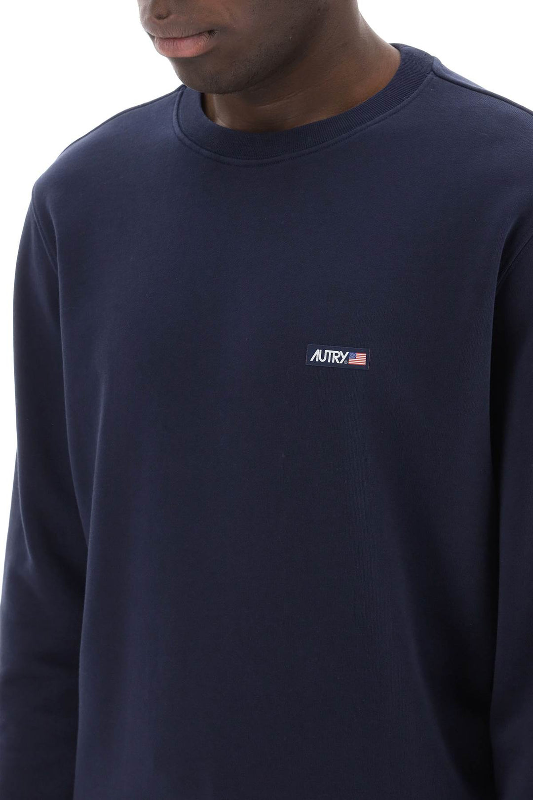 Autry Sweatshirt With Logo Label   Blu