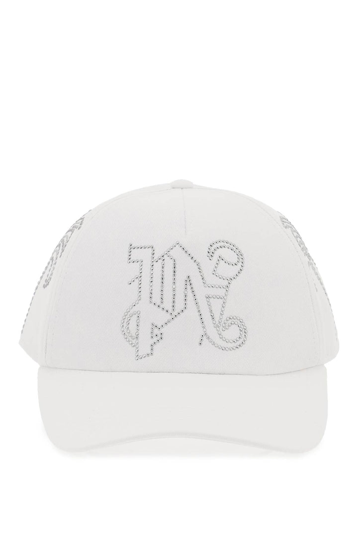 Palm Angels Pa Monogram Baseball Cap   White