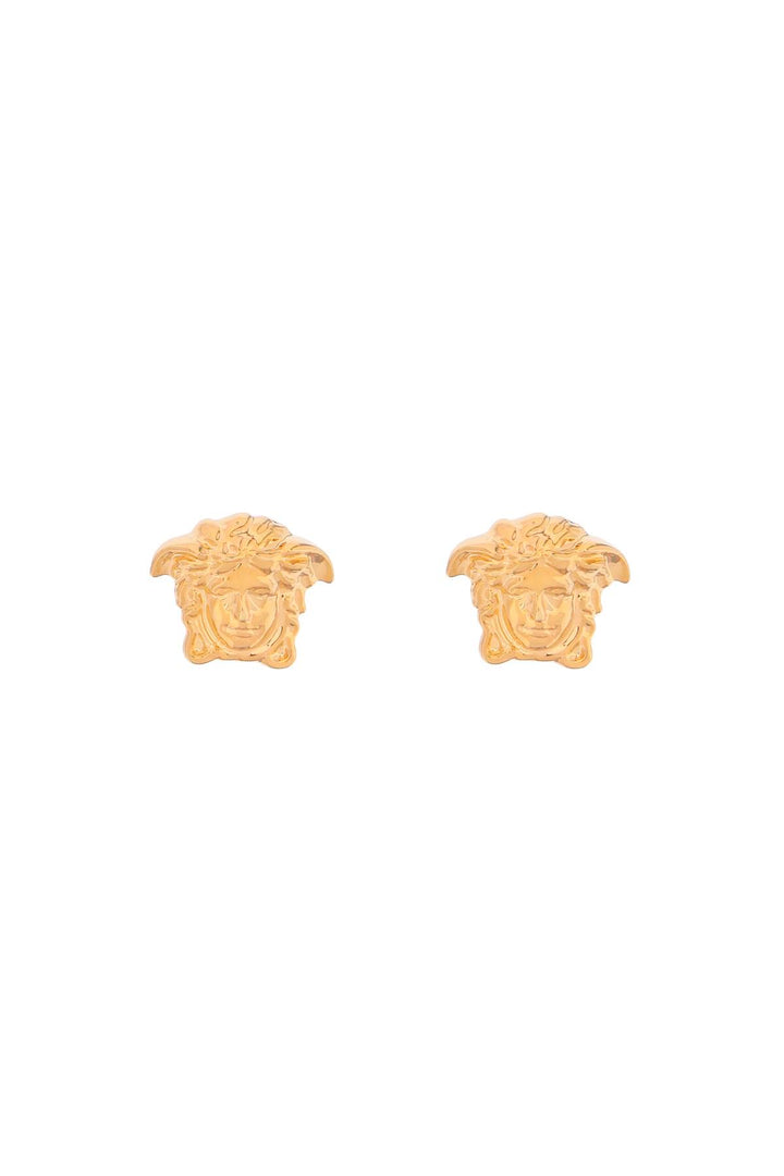 Versace Medusa Head Earrings   Gold
