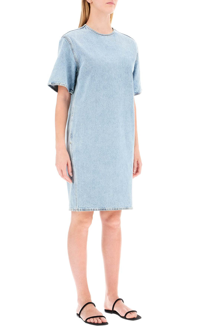 Toteme Short Denim Dress   Blue