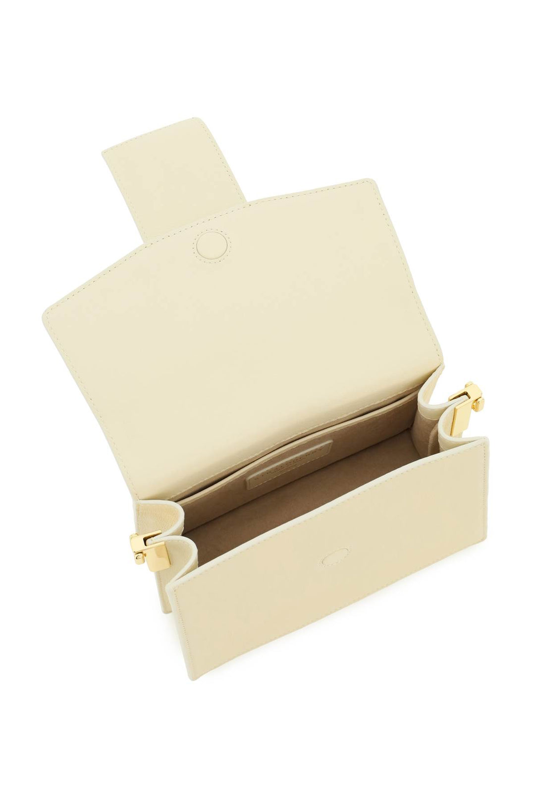 Strathberry Crescent Box Bag   Bianco