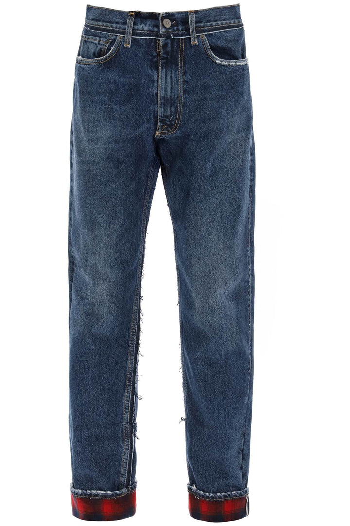Maison Margiela Pendleton Jeans With Inserts   Blu