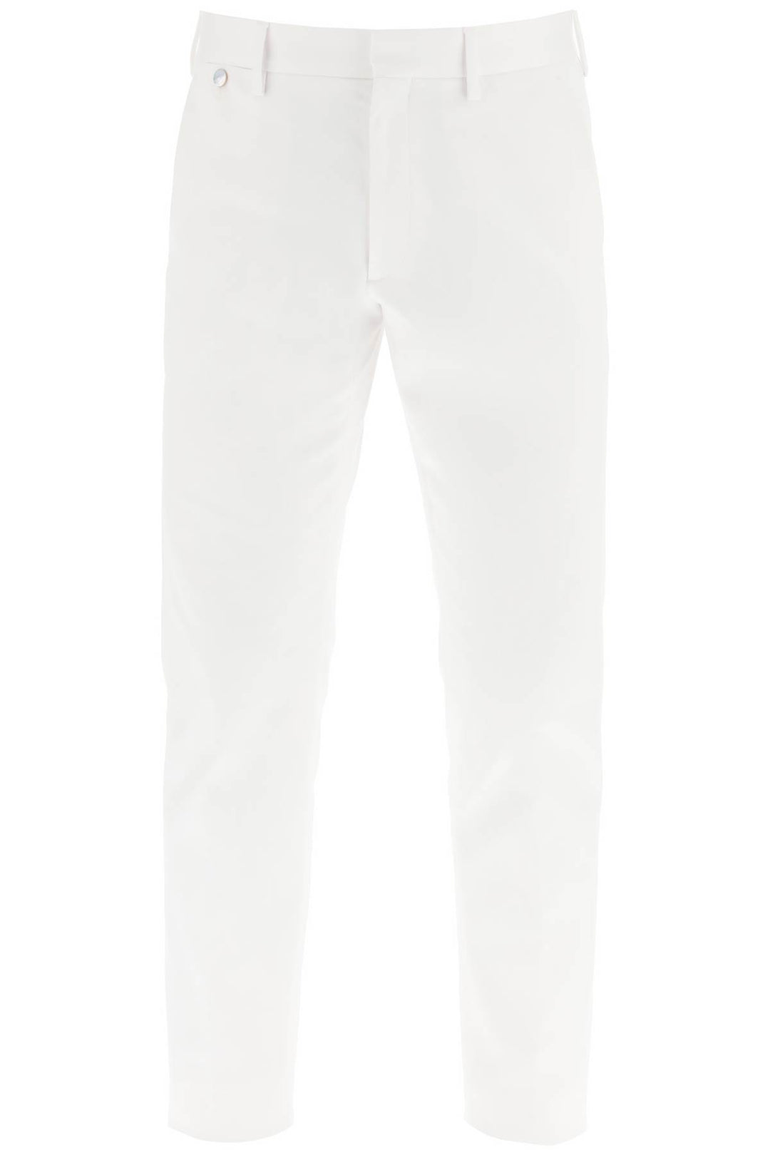 Agnona Cotton Chino Pants   Bianco