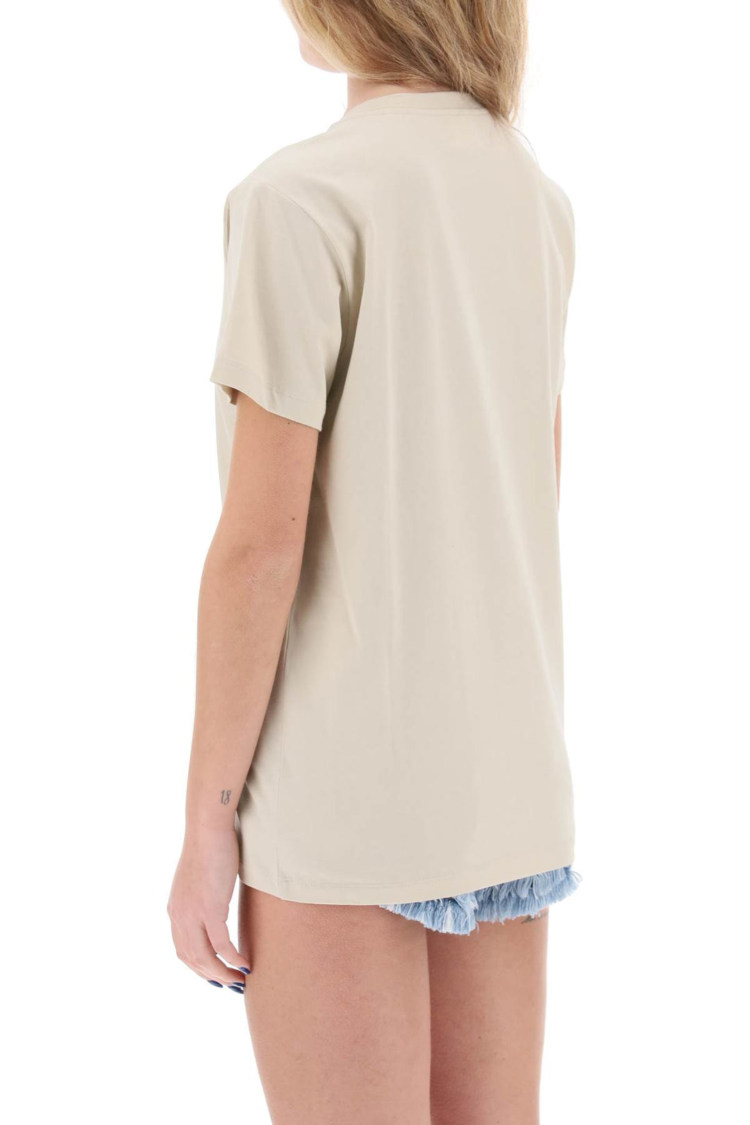 Isabel Marant Etoile Aby Regular Fit T Shirt   Beige