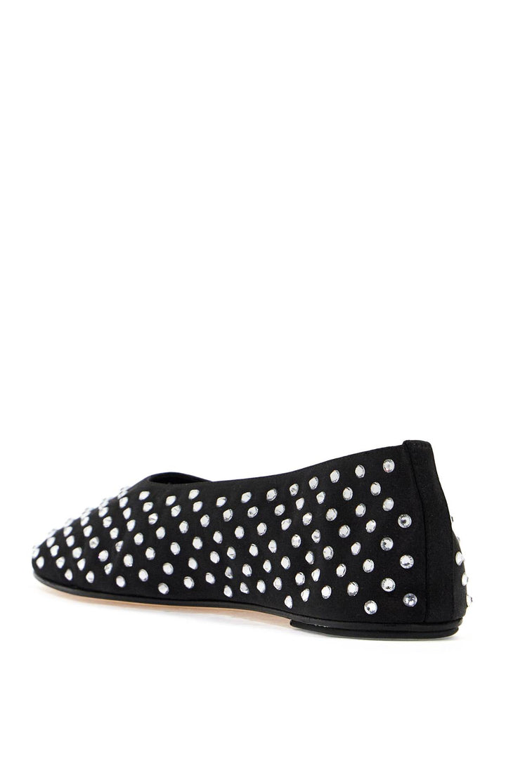 Magda Butrym Replace With Double Quotesatin Ballerina Flats With   Black