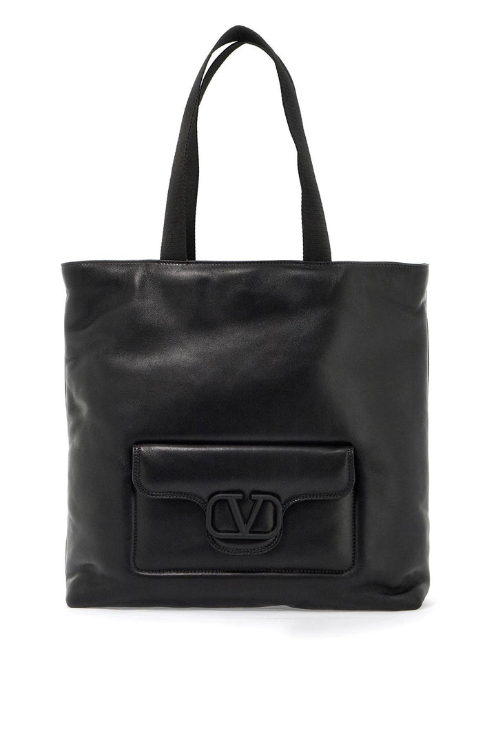Valentino Garavani Noir Tote Bag   Black