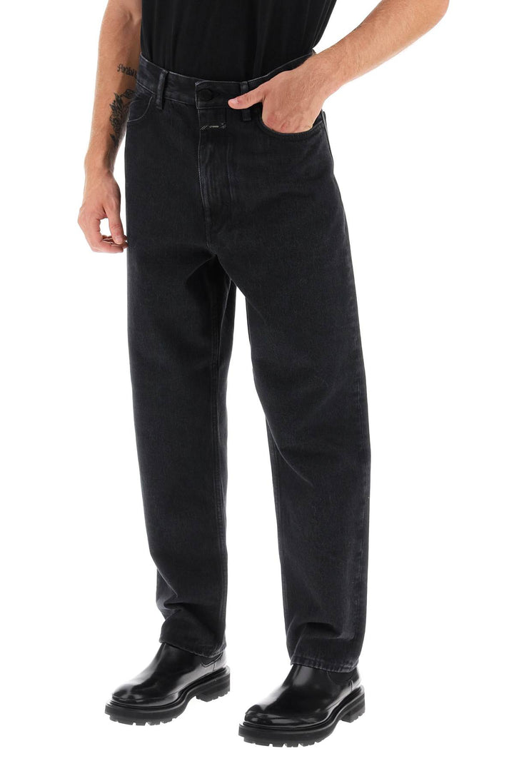 Closed Regular Fit Jeans With Tapered Leg   Nero
