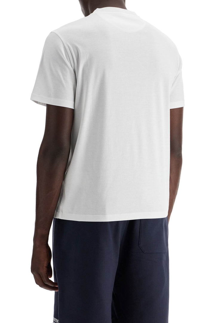 Valentino Garavani T Shirt With Logo Print   White