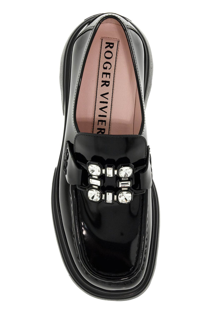 Roger Vivier Wallaviv Patent Leather Loafers With Rh   Black