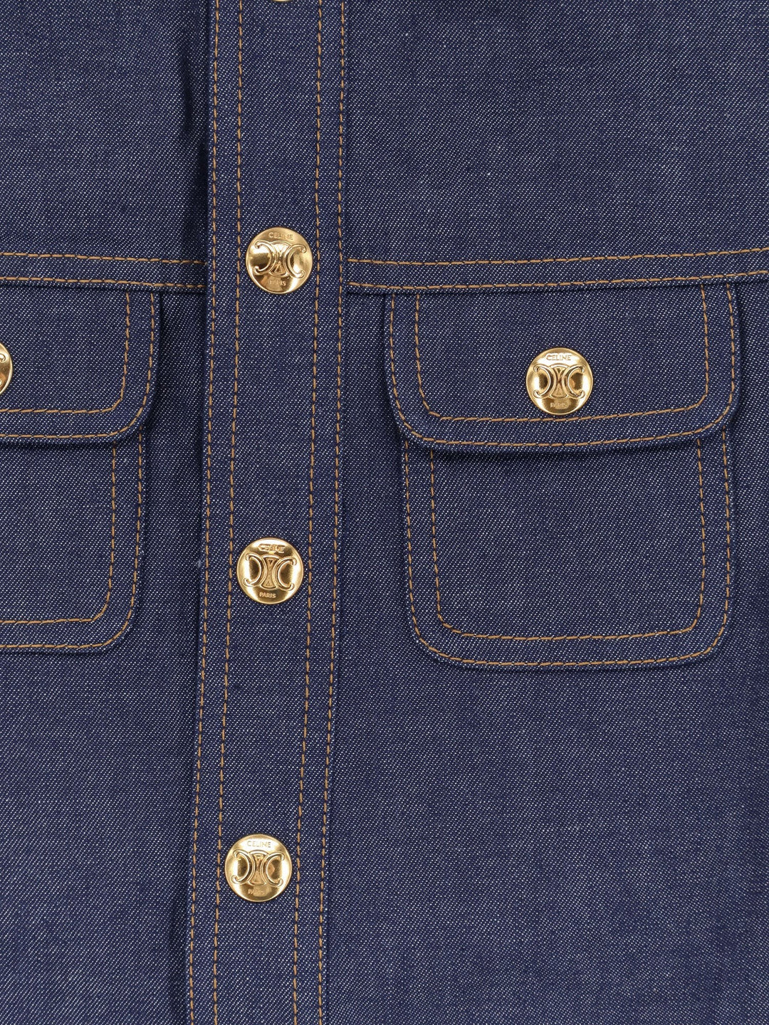 Denim mini chemisier dress