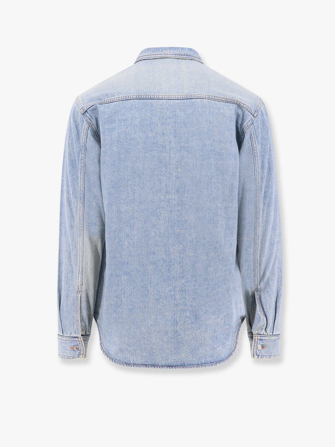 Denim shirt/jacket with madras lining