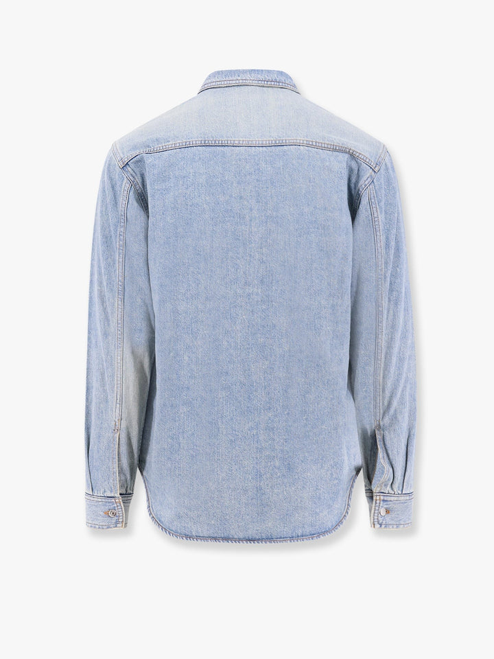 Denim shirt/jacket with madras lining