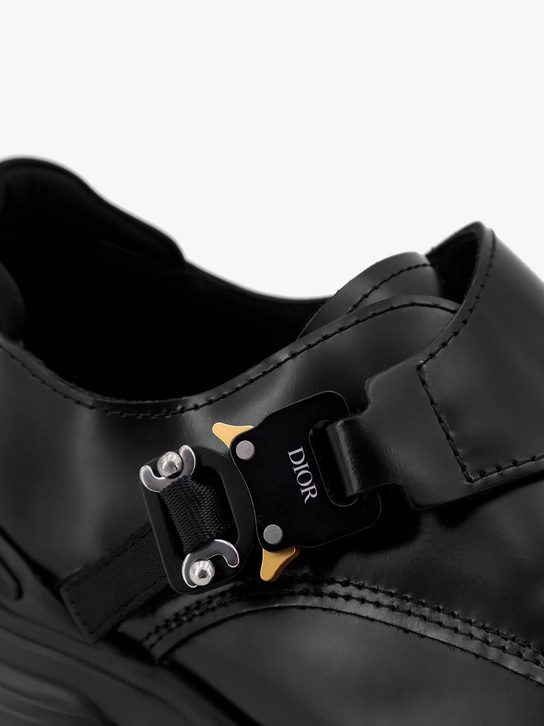 Derby leather moccasin with logo detail