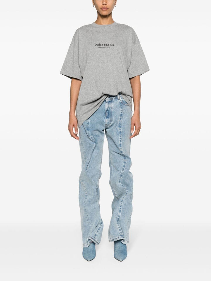 Vetements T Shirts And Polos Grey