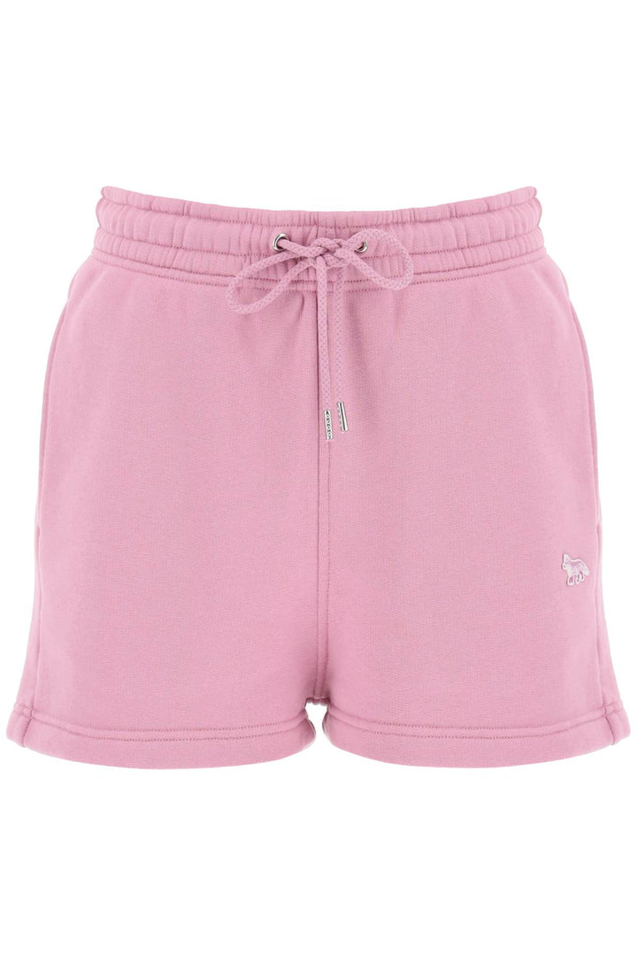 Maison Kitsune Replace With Double Quotebaby Fox Sports Shorts With Patch Design   Rosa