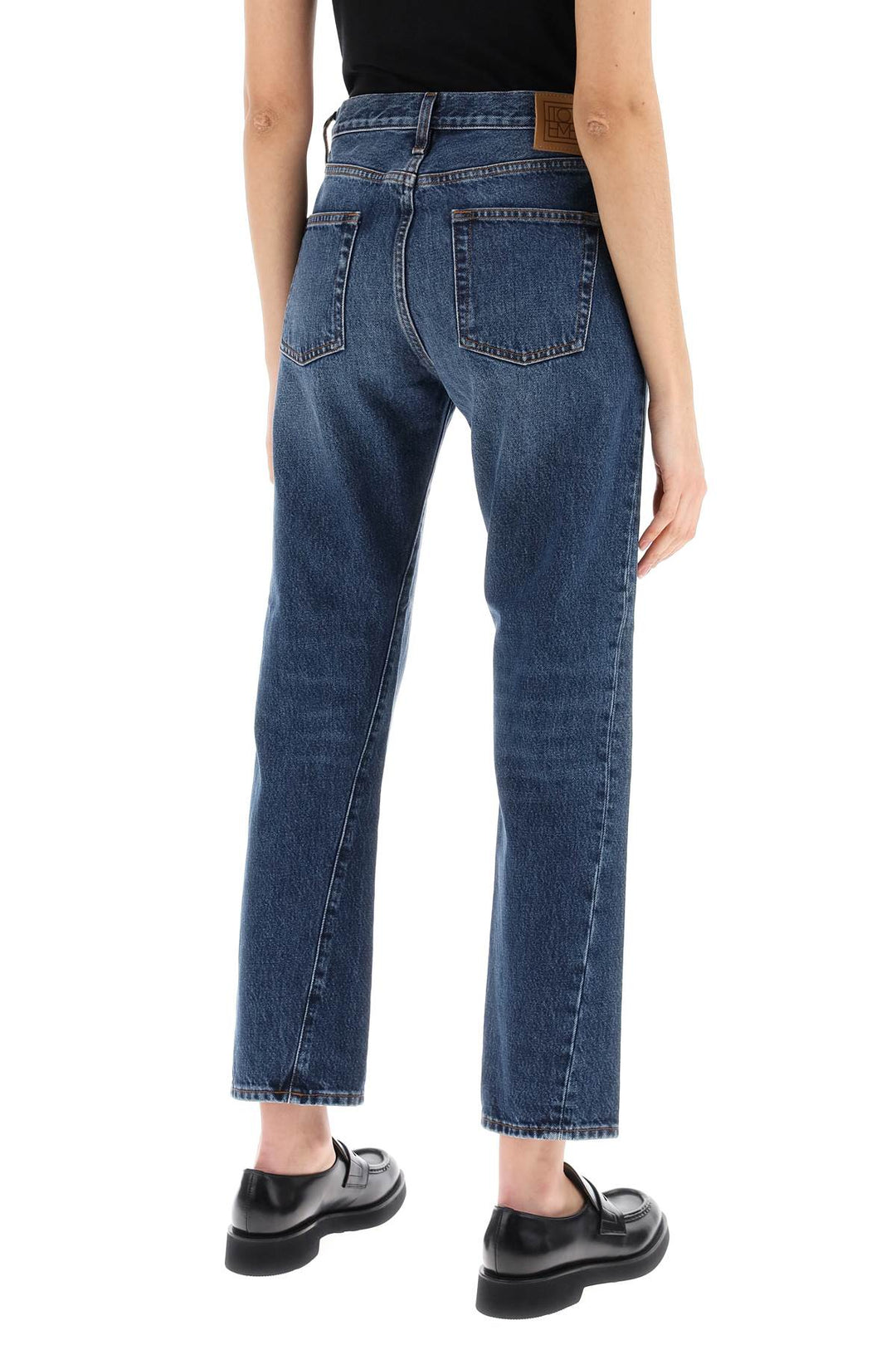 Toteme Twisted Seam Straight Jeans   Blue
