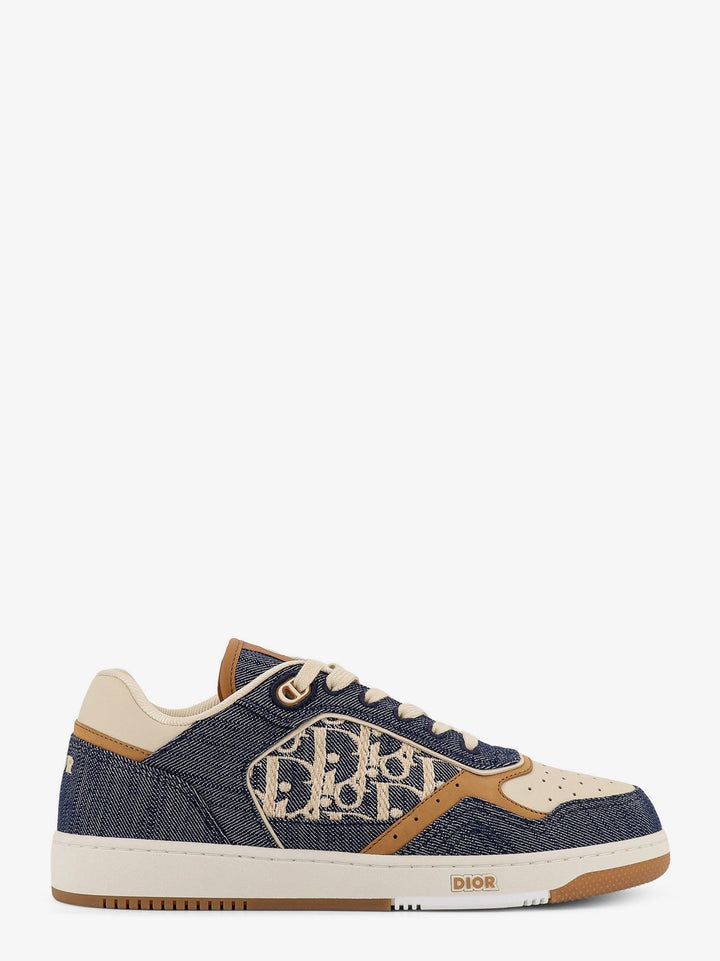 DH SN B27 Uptow denim and leather sneakers